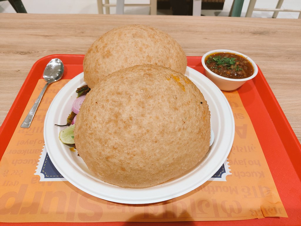 Haldiram's Chole Bathure for lunch