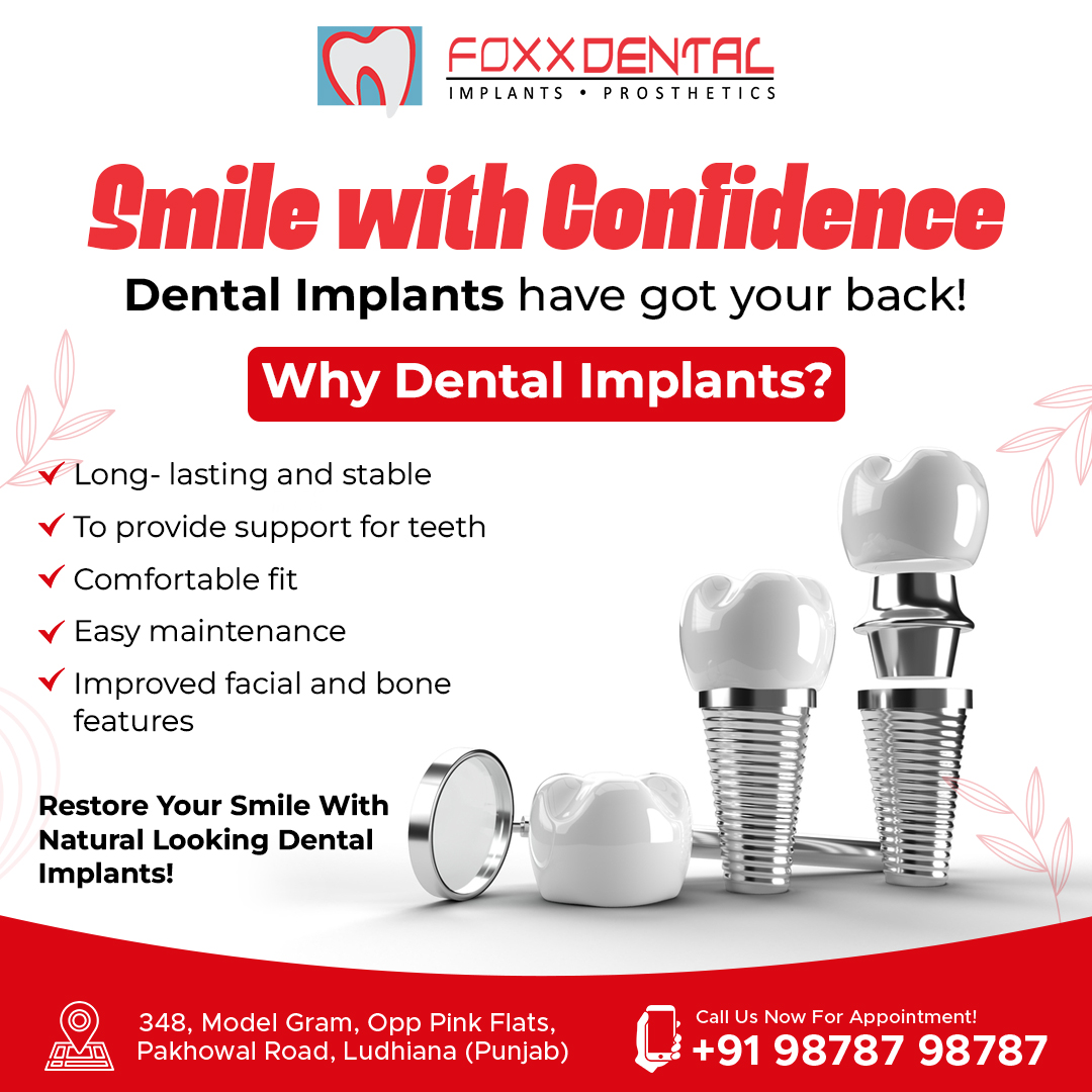 foxx_dental's tweet image. Smile with Confidence Dental Implants have got your back!
Why Dental Implants?
✓ Long-lasting and stable
✓ To provide support for teeth

🌐foxxdental.in

#dentalimplants #teethimplants #dentalimplantology #dentalimplant #implantdentistry #smilemakeover #oralimplants