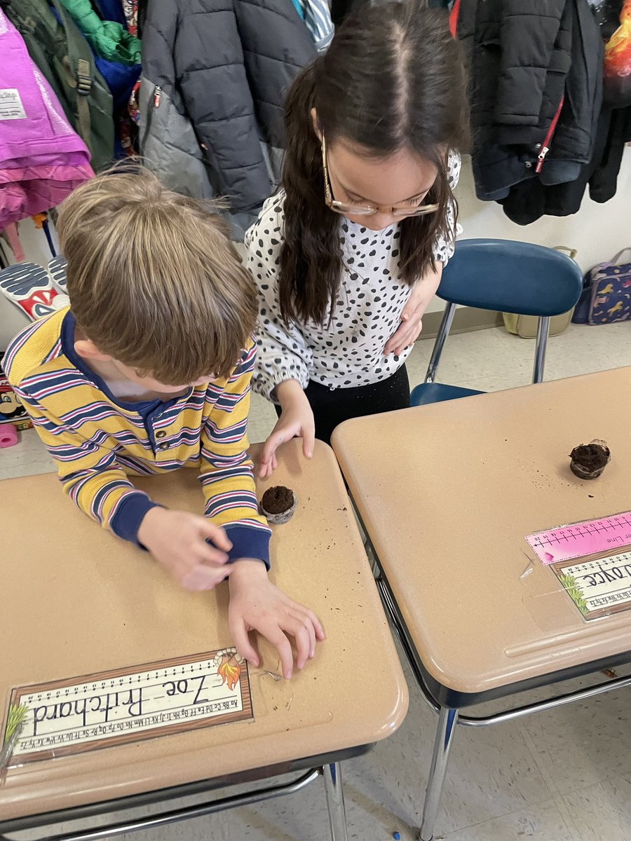 MissFrye14's tweet photo. We are so excited that first grade is starting a sensory garden at @McClellan_WJHSD Our first lesson talked about what plants need to grow and what they give us. We planted our first seeds for the garden. Marigolds, two different cherry tomatoes, herbs, and strawberries! #WErTJ https://t.co/zaXsmK3XvP