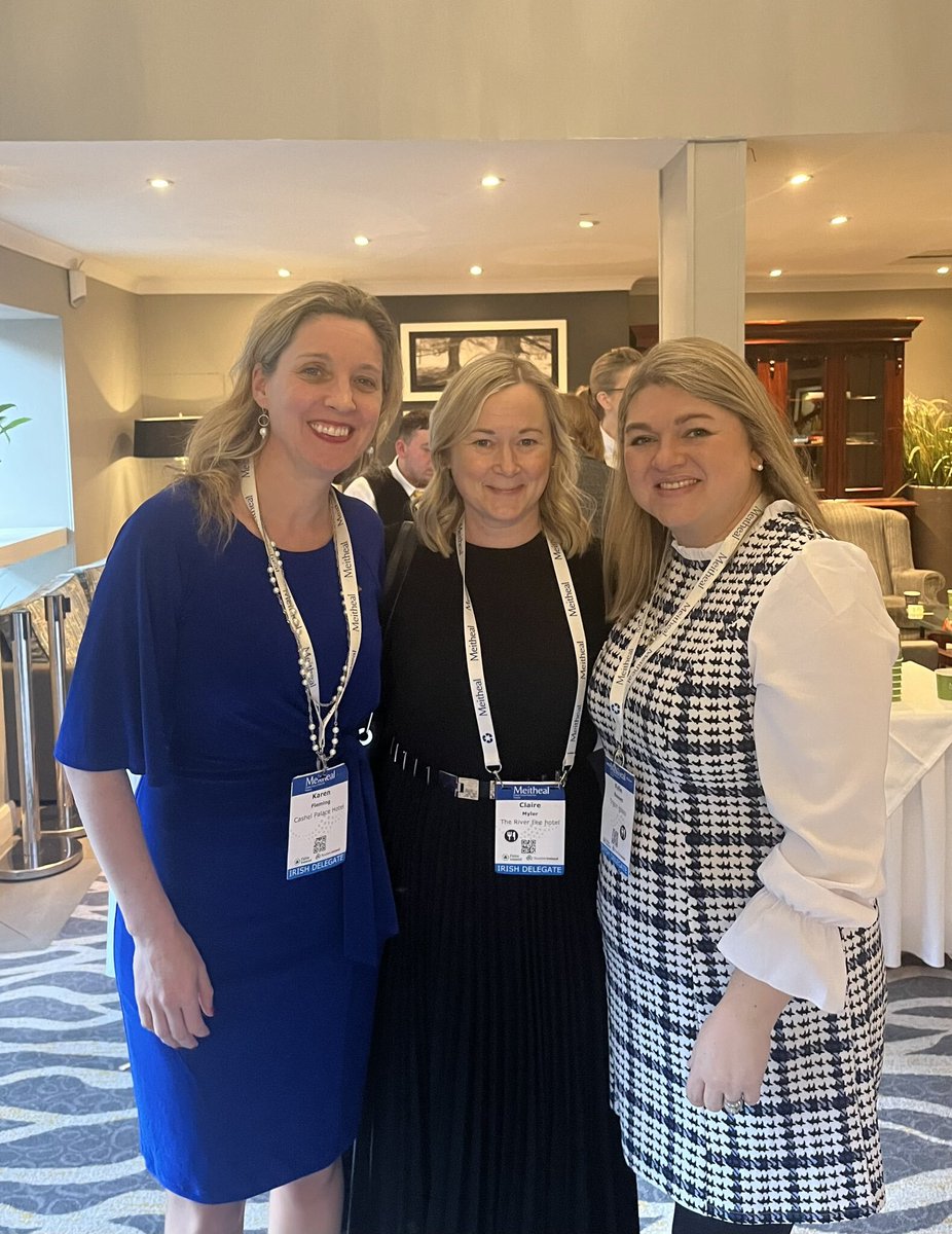 TrigonHotels's tweet image. Our Corporate Sales &amp;amp; MICE Manager @kyliebasnett attended @MeithealIreland last week, @Failte_Ireland&apos;s annual trade event where #IrishTourism providers pitch their business to over 200 international buyers.
Pictured with @kazgap @clairemyler1 
#Meitheal2023