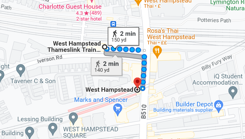 Steven_Derby's tweet photo. @SimonCalder Might West Hampstead Thameslink and West Hampstead Overground be contenders? 
#railtwitter https://t.co/ip2TObQJHw