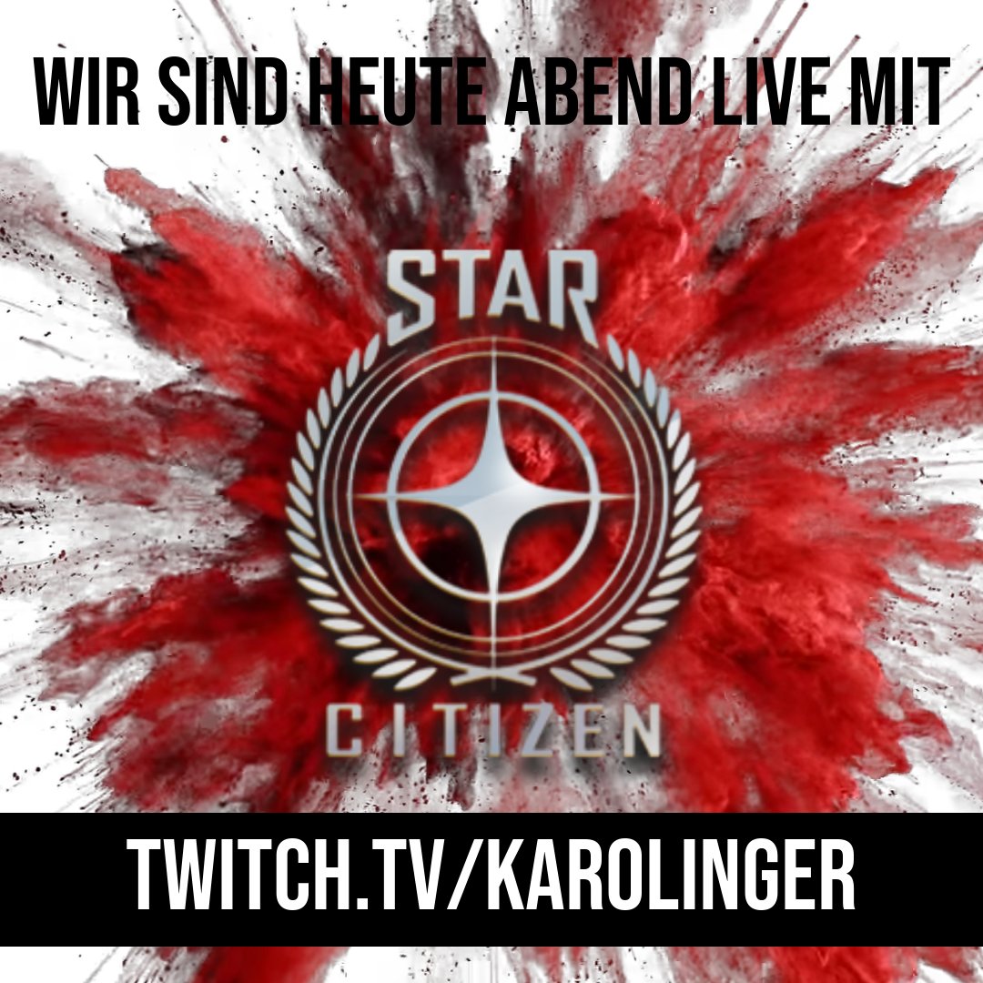 KarolingerC's tweet photo. Heute Abend #live auf #twitch
18:45 π #StarCitizen mit @KarolinaTwitch und der 3.18 Live
XXL #Giveaway's von #GameGlass und #CIG
Auf https://t.co/ZkpTayp5Vp
#TwitchDE #TwitchPartner #spacesim #twitchstreamer #livestreaming #TwitchStreamers https://t.co/frOfrjJMub