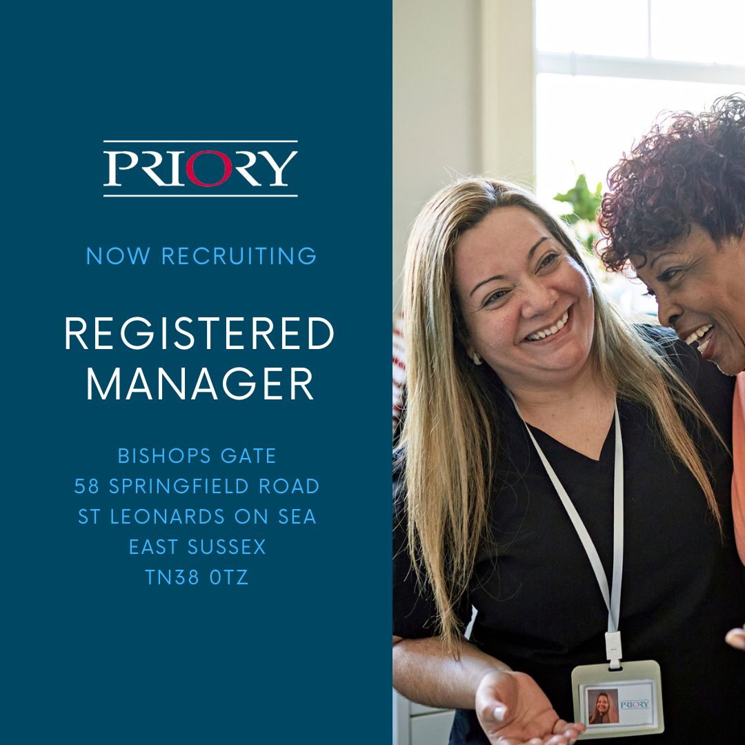 Priory Bishops Gate is looking for a Registered Manager, committed to quality assurance and ready to lead the team to provide the highest quality care - ow.ly/CmEr50Nrnoe

#RegisteredManager #EastSussex #PWS