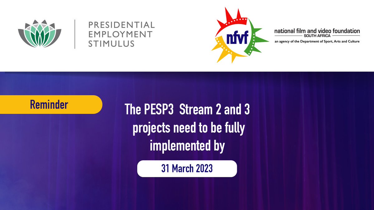 nfvfsa's tweet image. Attention all Stream 2 &amp;amp; 3 recipients of the Presidential Employment Stimulus Program 👇🏽 The deadline for completing all projects is fast approaching!👇🏽