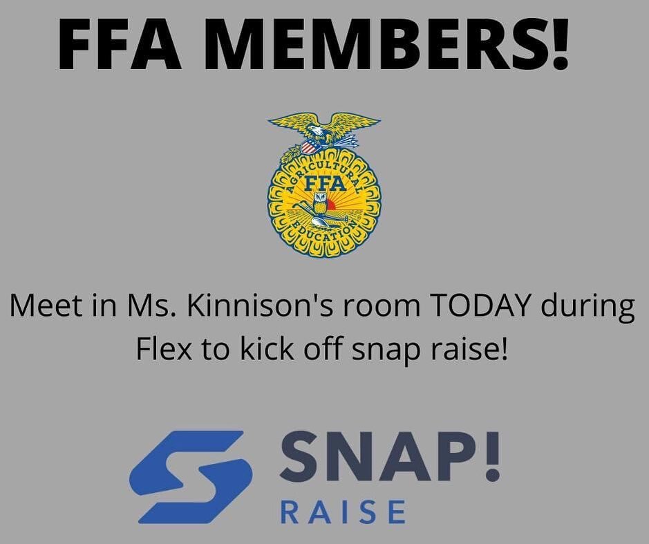 bcentennialffa's tweet photo. We are kicking off snap raise TODAY in Flex. FFA members should meet in Ms. Kinnison's room during Flex! https://t.co/mh7F5ytdhZ #BurlesonISD #BurlesonCTE https://t.co/P5p7cMVUVr