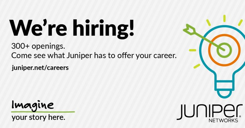 gerardooliv's tweet photo. Looking for your next opportunity? @JuniperNetworks is #hiring 💚 

Check out our #careers page to learn more about our open positions! #JuniperLife https://t.co/1s3r1i4PuF https://t.co/UpWr3W18y2