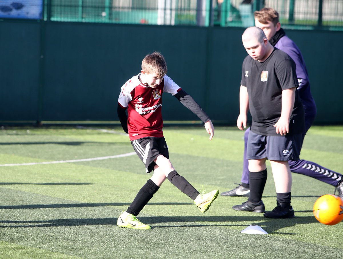 Pan Disability Holiday Courses⚽️ Come & join us for some fun, engaging football activities this Easter 📅Tue 4th, Thu 6th, Tue 11th & Thu 13th April 🏟️At @goals_northamp 💰 For just £5 a day Book your place now👇 ntfccommunity.co.uk/bookings @NorthantsFDS @CP_Sport @Nsport