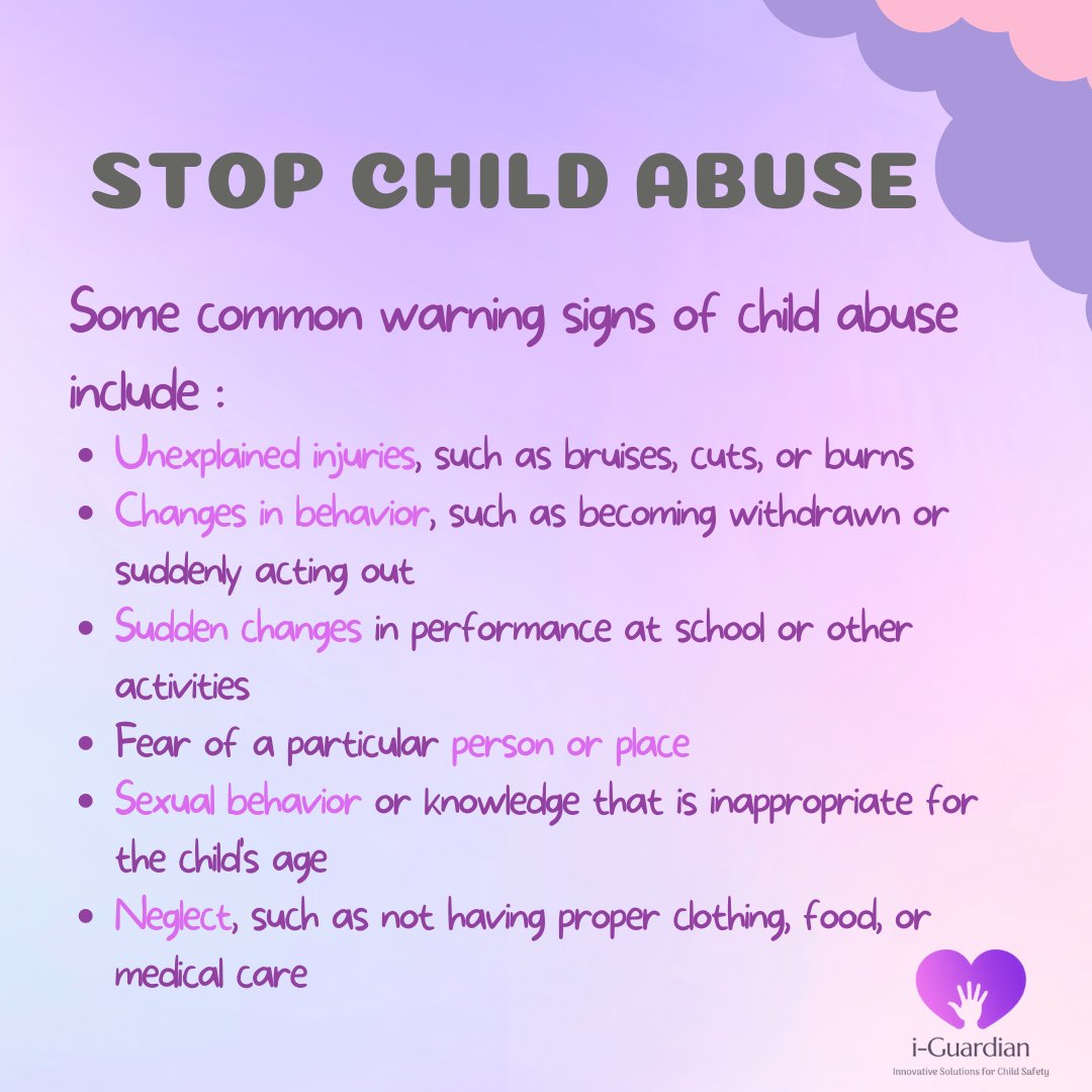iguardianorg's tweet photo. It can be challenging to talk about child abuse, but it's important to recognise that it can happen to any child, regardless of their age, race, or socioeconomic background.

#ChildAbusePreventionMonth #ProtectChildren #EndChildAbuse #Iguardian https://t.co/ArIIMZFp2W