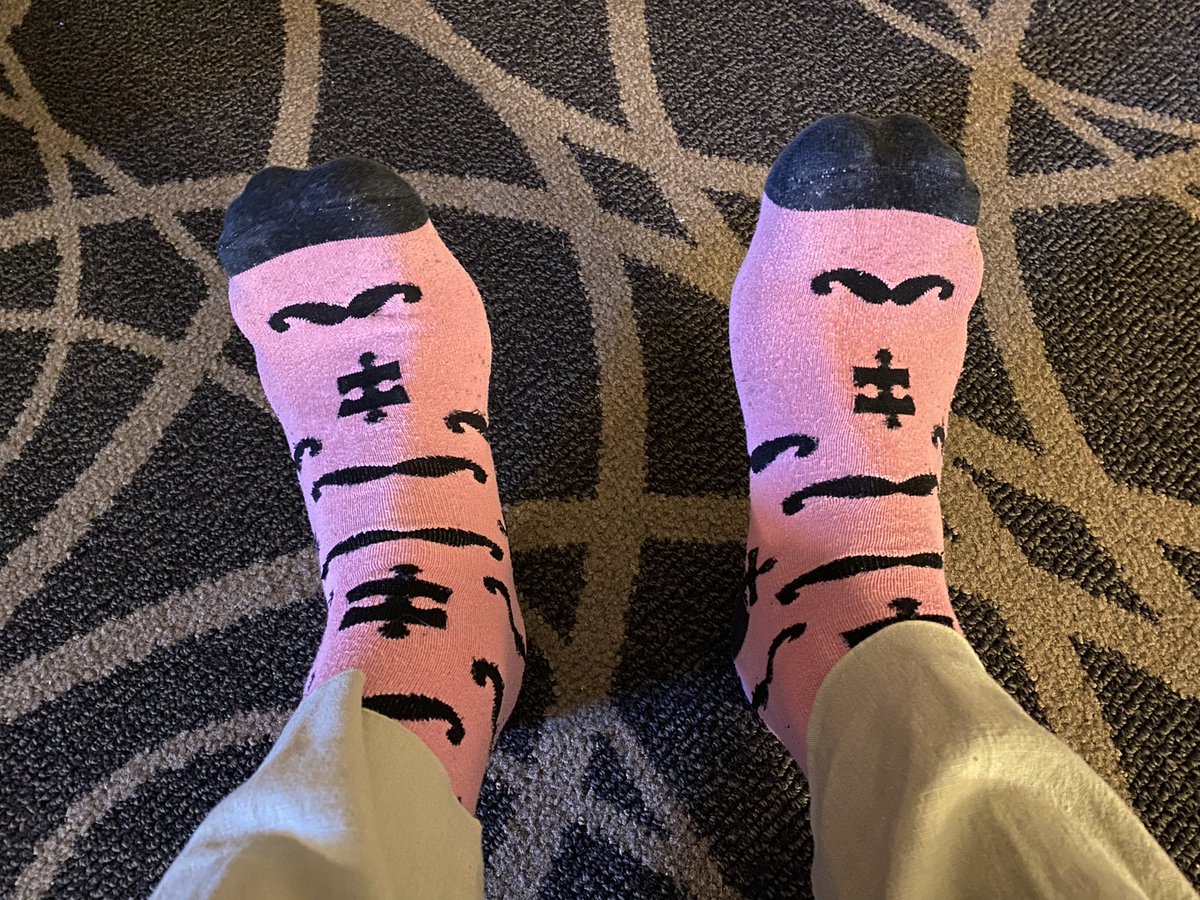 #pinksocks are in the house at 
#MAPS23Nash! I know at least one other pair will be sported today, if there are more then will the wearers please come and say hello...

@OxPharmaGenesis #MAPSEvent #MedicalAffairs #MedAffairs #JointheMovement #yeehaw