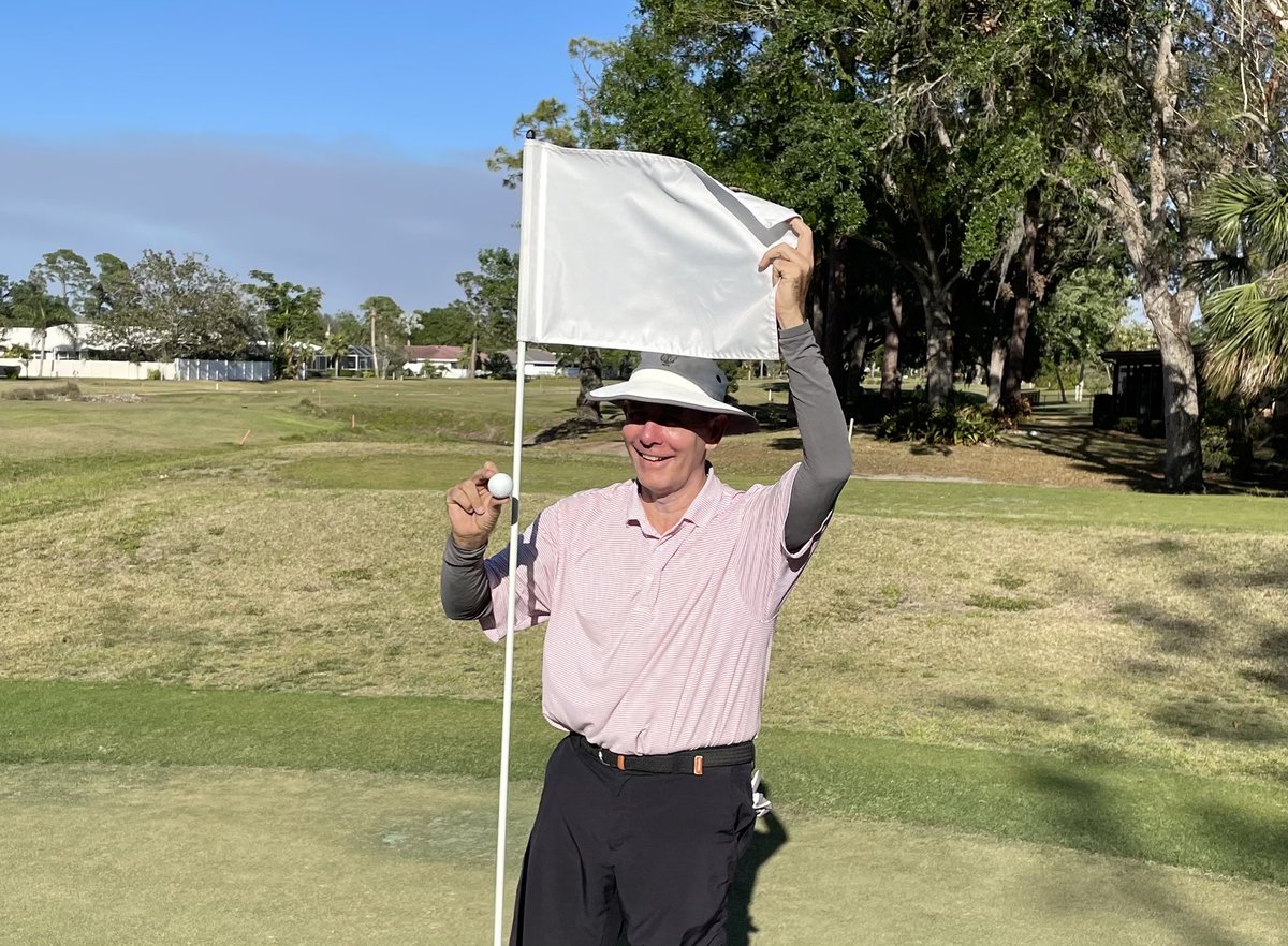 Golftoons's tweet photo. The 2nd career Hole-in-One for one of the @Golftoons founders, Mike Duranko this weekend
No 16 at #PalmsGolfClub at #ForestLakes.
66 yds w/52 wedge
“The ball rolled into the cup like a rabbit.”
Congrats MD
#GolfToons #GolfCartoons #GolfFunny #GolfHumor #SRQgolf #Golf #Ace https://t.co/BVYMBt2my9