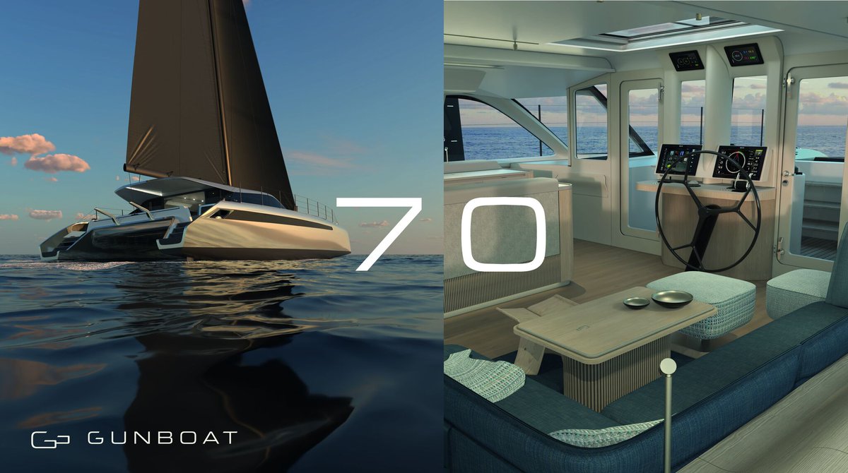 The evolution of #innovation.

The #Gunboat 70 sets the bar higher, building on the best with a no compromise approach to performance, elegance, quality and comfort on a world cruising catamaran. 

bit.ly/3LUEbka to discuss your dream #sailing project.