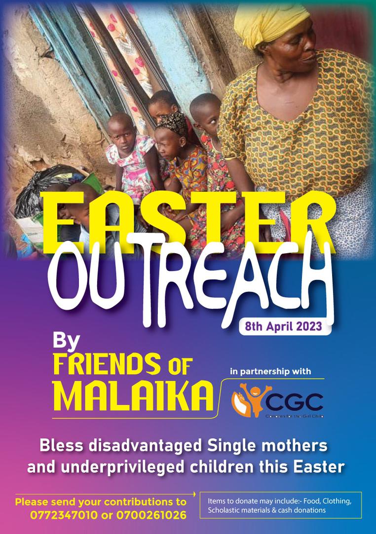 Sophiiflower151's tweet photo. This Easter month we are reaching out to vulnerable single mothers and underprivileged children in the slums of Kamwokya. You too can join us by donating clothes,shoes and scholastic materials.
#Easterplot
#Easter2023 https://t.co/rJDhA0QEVB