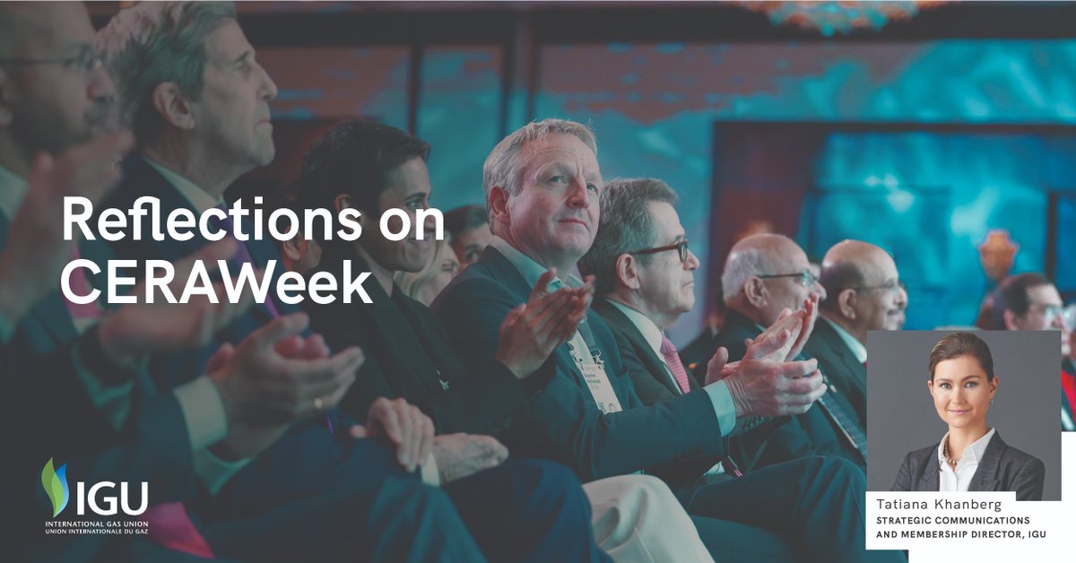IGU_News's tweet photo. In the latest issue of the #GlobalVoiceofGas 👉https://t.co/qrEx6qZ8Xl, we share a few reflections on the @CERAWeek's global #energy gathering early this month.
Download it today! ⬆️
#oilandgas #ongt #ceraweek2023 https://t.co/yxweIJ8iJk