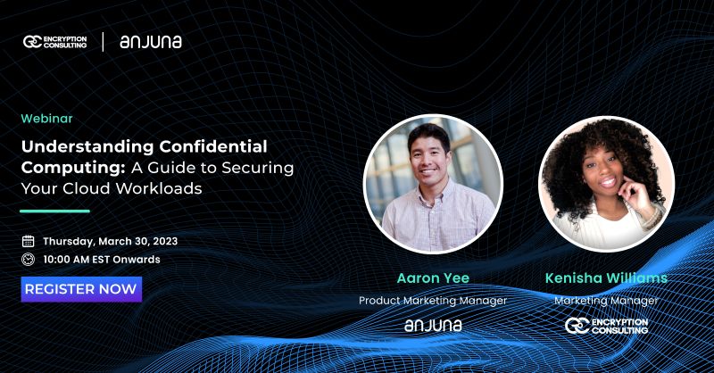 encryptioncons's tweet photo. Join us on Thursday, March 30 |10 am ET for our webinar Understanding Confidential Computing with Anjuna Security 

Replays are available when you Register!  

https://t.co/2FqTouKqzu

#encryptionrct #encryptions #encryptionzombies #encryptionalgorithm #IoTsecurity https://t.co/acKFPtNamV