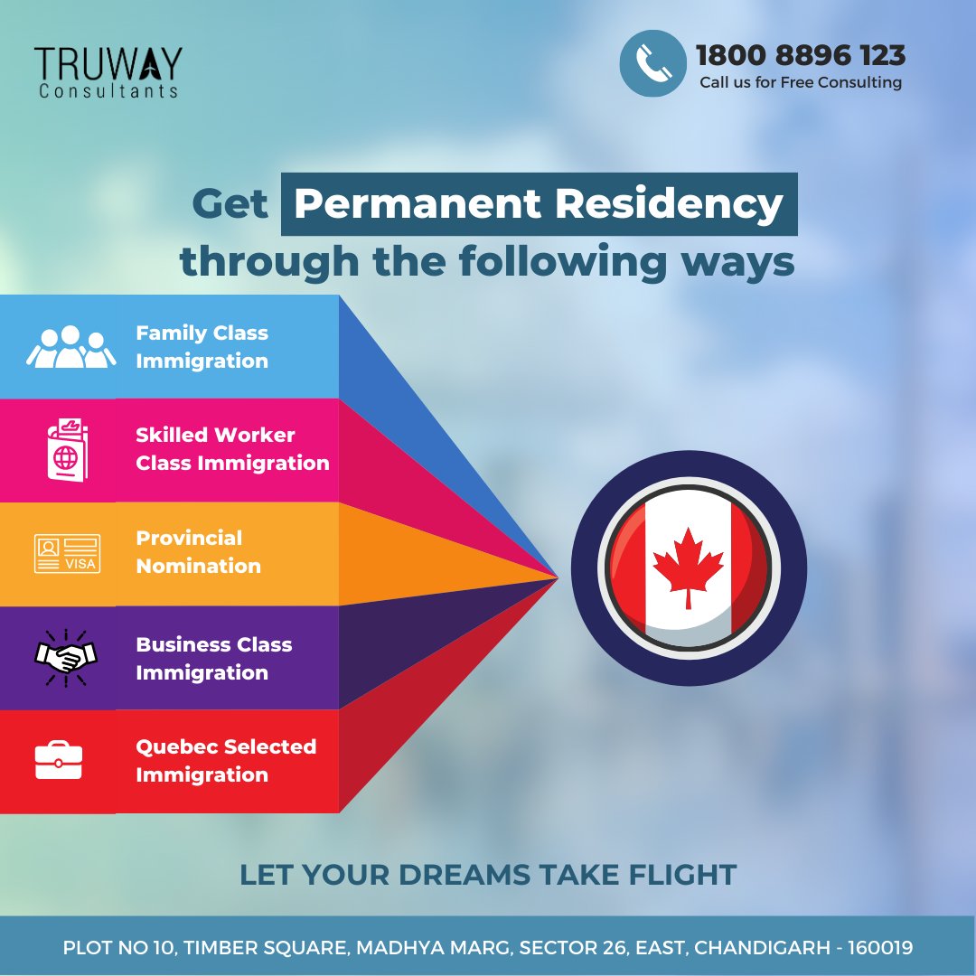 truwayofficial's tweet image. From skilled worker programs to family sponsorship, Truway knows all the ways to help you get permanent residency in Canada. 🌟 

Call 1800 8896 123 for free Counselling 

#PROptions #Truway #CanadaImmigration #CanadianPR #TruwayImmigration