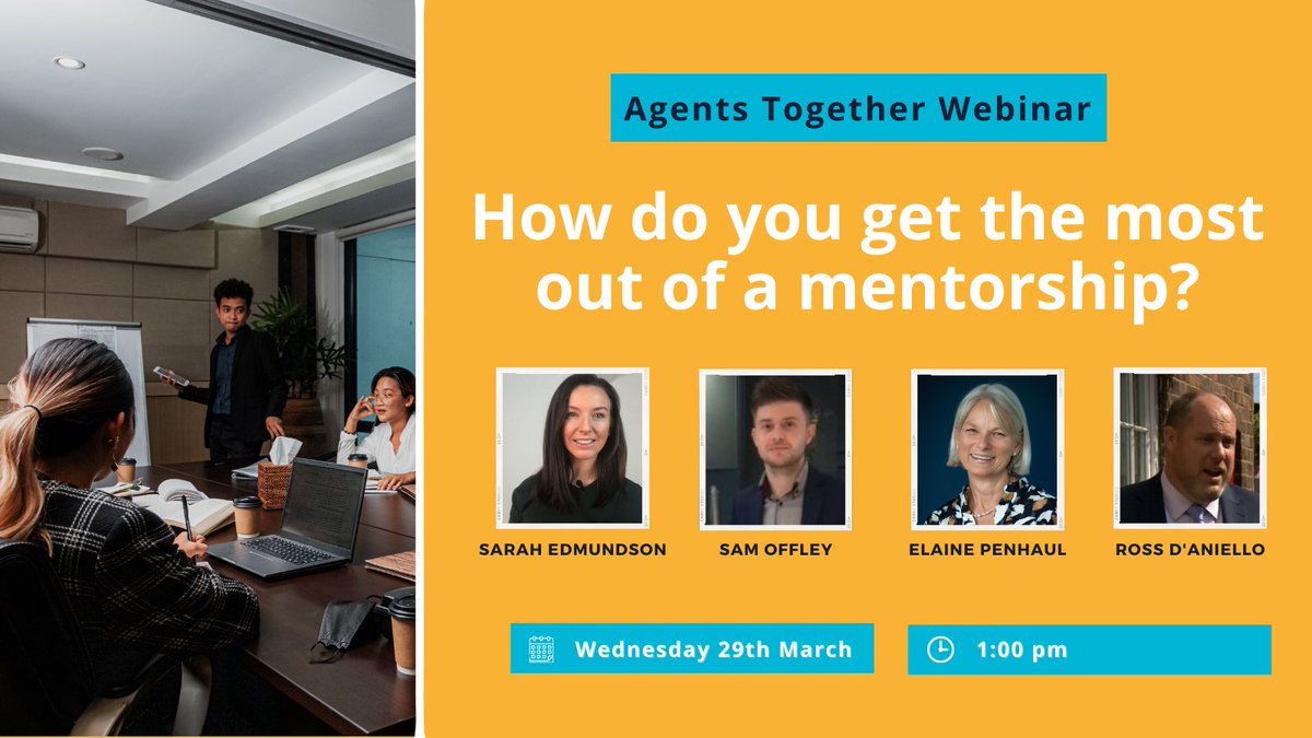 Agents_Together's tweet photo. Have you grabbed your seat for the FREE webinar this Wednesday lunchtime??

It's not too late to secure your seat to join.... https://t.co/rJglzJUfBj

#AgentsTogether #mentoring #webinar #propertyindustry #mentoringmatters #mentoringmatters https://t.co/DwLyrLN0n6