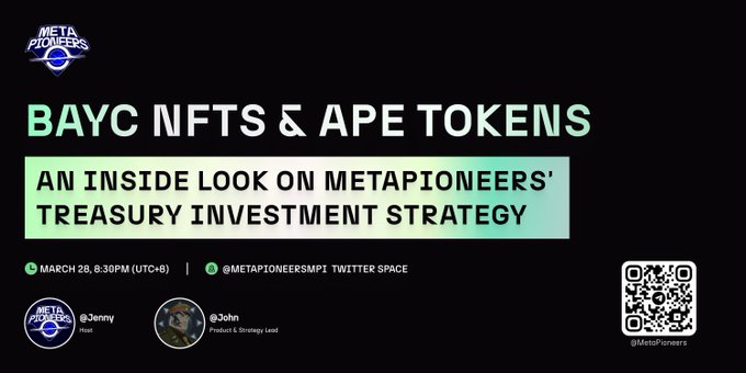 MetaPioneersVN's tweet photo. Xin chào, #MetaPioneers 🎉 Tham gia Sự kiện Twitter để xem nội dung cập nhật #metapi và tìm hiểu về Treasury Investment Strategy.
⏰Ngày 28/ 3, 8:30 tối (UTC+8)
💵15.000 $MPI #airdrop #Giveaway
〽️Quy tắc:
1️⃣ Fl @metapioneersmpi
2️⃣ 3 câu hỏi & 💗RT
3️⃣ Fl sự kiện https://t.co/D02jHWWaCI