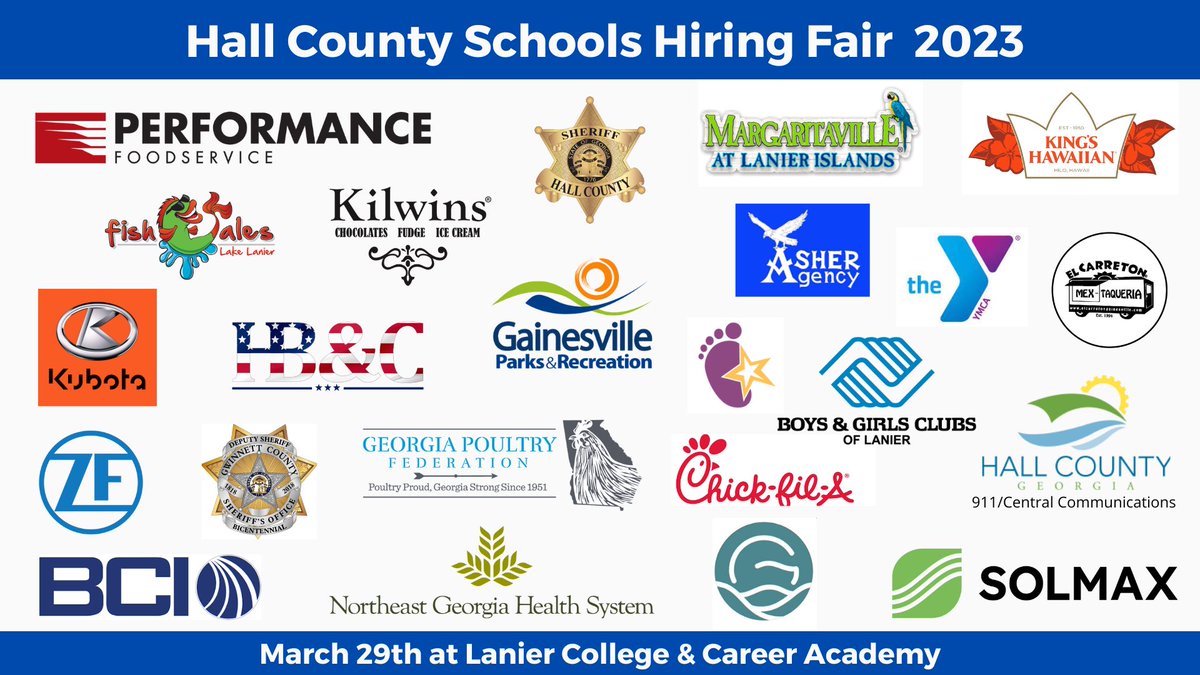 Looking for a job? Juniors and seniors DO NOT miss your chance to meet and interview with local businesses on Wednesday at LCCA. This event is open to all Hall County junior and seniors. Don’t miss out on this opportunity sign up now! docs.google.com/forms/d/e/1FAI… @Hall_Schools