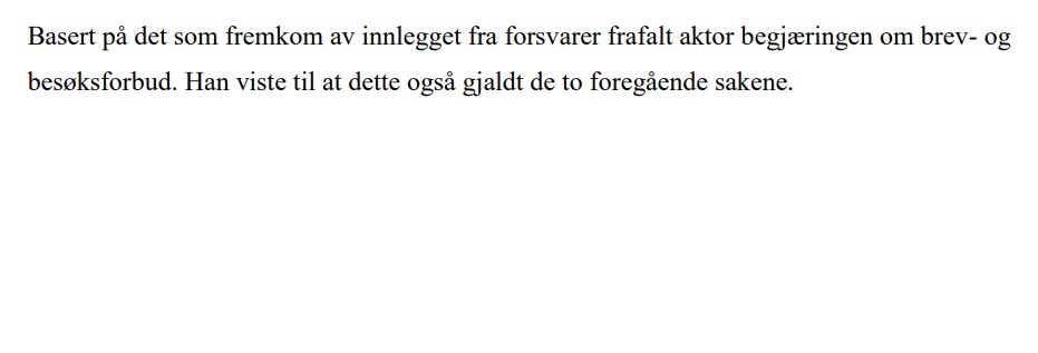 MoreToen's tweet image. Jeg melder ydmykt at jeg (forsvarer i sitatet) har 300% kundetilfredshet når det kommer til spørsmålet om brev- og besøksforbud i dette sakskomplekset, selv om jeg bare representerer én av de siktede.