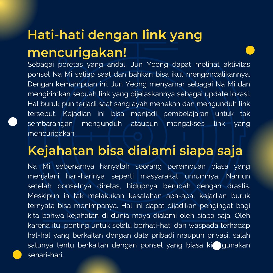 kppnsidikalang's tweet photo. Selamat malam #SobatInTress
Keamanan data informasi pada teknologi komunikasi khususnya pada telepon genggam memang menjadi hal yang penting namun juga masih diremehkan oleh sebagian besar orang. Hal ini dapat menjadi 'celah' bagi suatu oknum untuk menyalahgunakan informasi https://t.co/6UiqS9a4oD