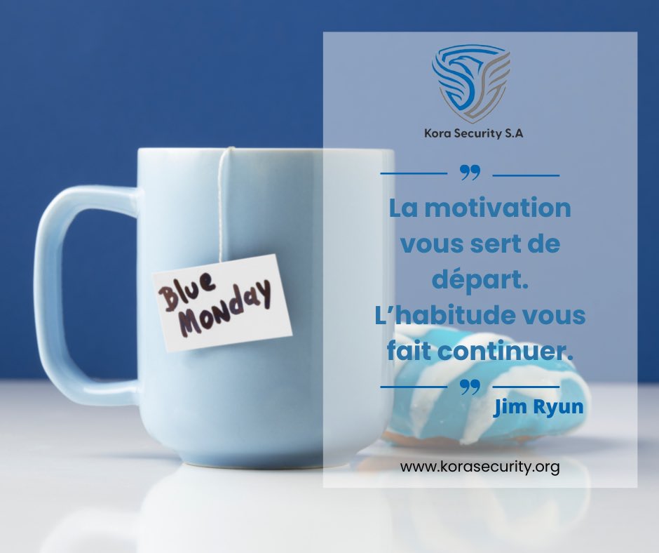 KoraSecurity's tweet photo. Monday Motivation]

« La motivation vous sert de départ. L’habitude vous fait continuer ».  Jim RYUN

Motivation toujours Motivation. Passez une bonne semaine de travail!!!

222 207 153
https://t.co/wEMliS9r5C
Korasec@outlook.fr
#motivation #monday #security #gardiennage #agent https://t.co/ZdqZpsSRAW