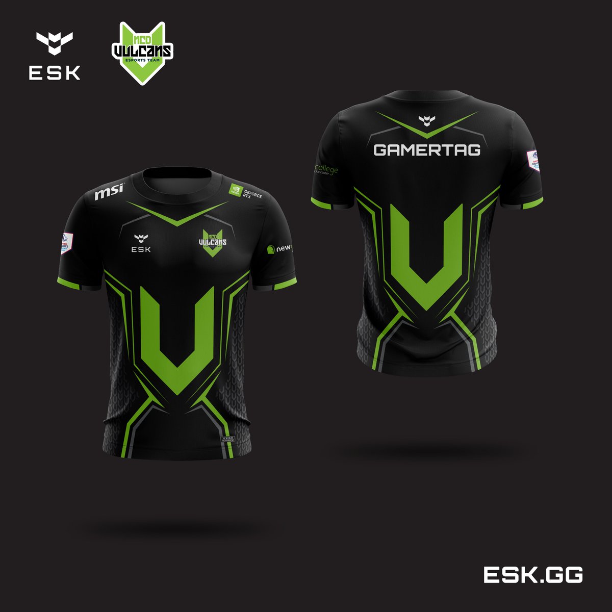 New esports jersey for the NCD Vulcans esports team 🎮 from New College Doncaster.

#esports #gaming #createyourownidentity