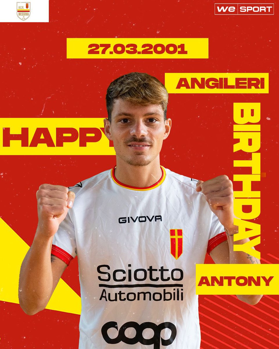 🎉 Auguri ragazzi! #ForzaMessina 💛❤️
