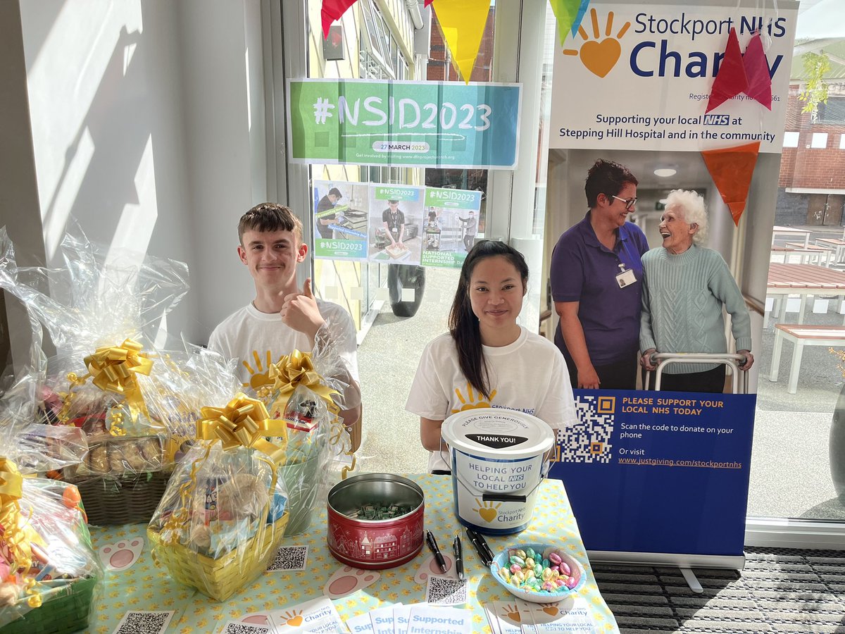 #NSID2023 last 30 minutes to get your raffle tickets to win a chocolate hamper in aid of <a href="/SNHSCharity/">Stockport NHS Charity</a>
<a href="/StockportNHS/">Stockport NHS FT</a> <a href="/weare_pure/">Pure Innovations</a> <a href="/CheadleCollege/">The Cheadle College</a> <a href="/StockportHomes/">Stockport Homes</a> <a href="/EqualStockport/">Equality & Inclusion Stockport NHS</a> <a href="/SHHstaffsupport/">Supporting NHS staff at Stepping Hill Hospital</a> <a href="/daljet86/">Daljet</a> <a href="/DawnMacroArt/">DawnMacroArt</a> <a href="/estates_nhs/">Estates & Facilities @ Stockport NHSFT</a> <a href="/EmmaSFTCatering/">Emma Cartmill</a>