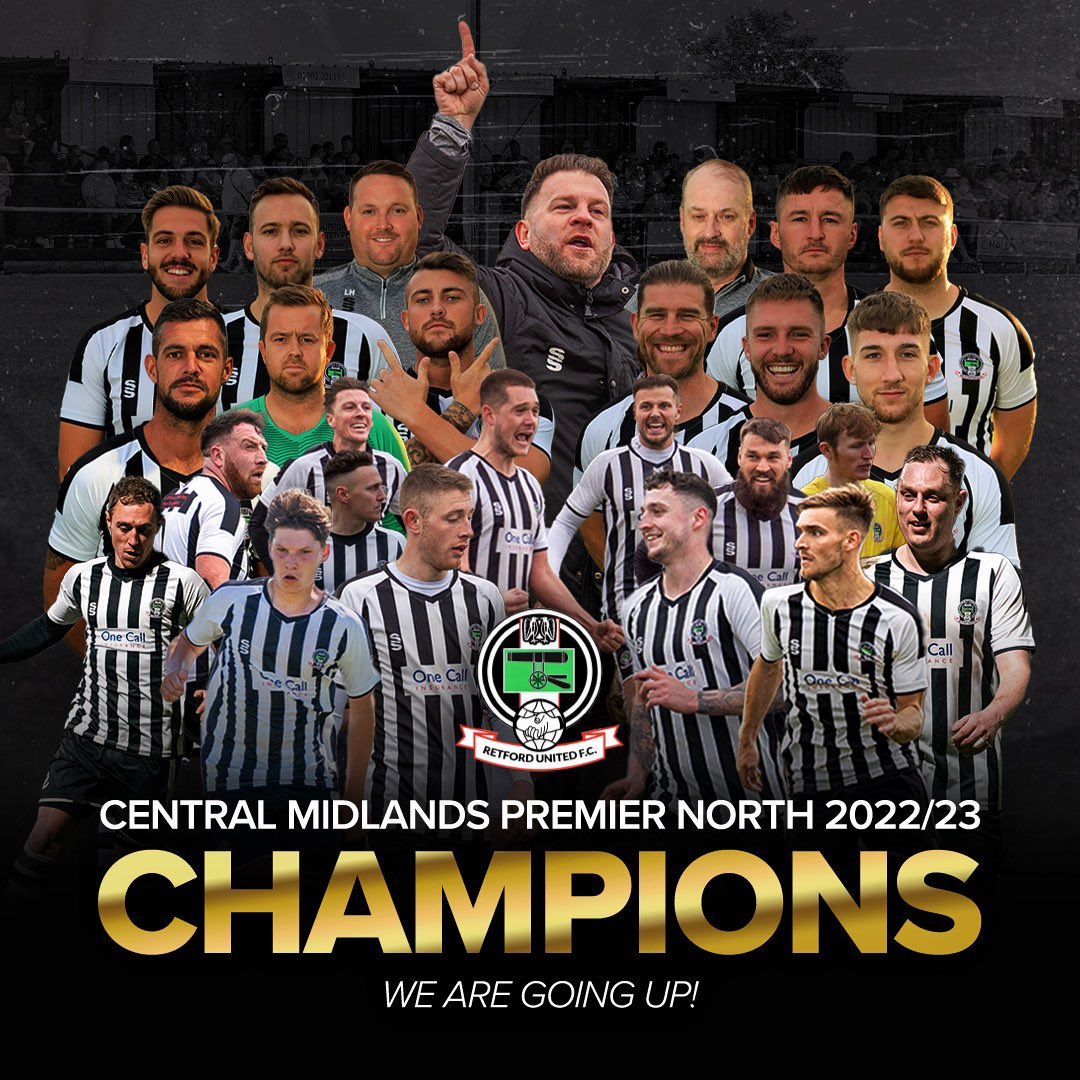 𝗖𝗛𝗔𝗠𝗣𝗜𝗢𝗡𝗦 🏆

Introducing your Central Midlands Premier North 2022/23 Champions!

#UTB 🖤
