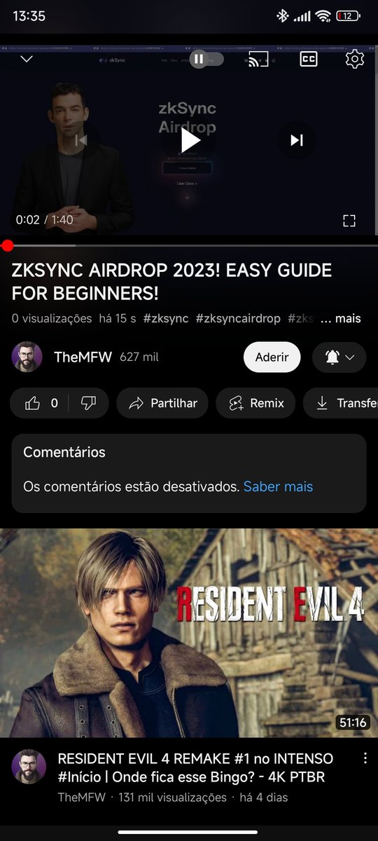 Sleepy_Alpha's tweet photo. @MFWThe @YouTubeBrasil @googlebrasil O canal foi hackeado https://t.co/CoUG6faX3X