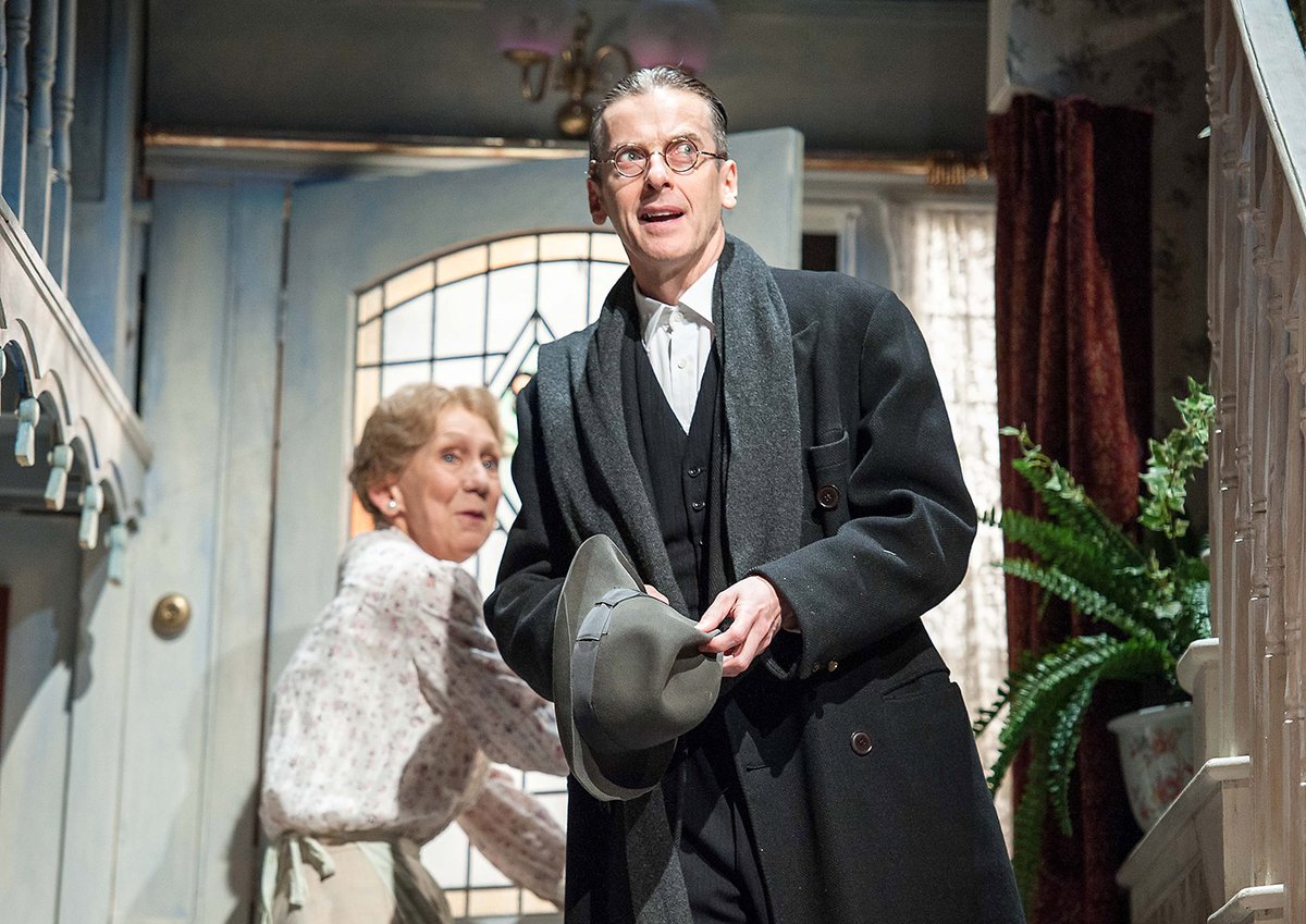 brinatello's tweet photo. For #WorldTheatreDay đ here's some stage shows that #PeterCapaldi appeared in over the years: #TheJudasKiss with #LiamNeeson and #TomHollander (1998), #Absurdia with #LyndseyMarshal (2007), #TheLadykillers with #MarciaWarren (2011), and #Constellations with @ZoeWanamaker (2021). https://t.co/tvEpF34juV