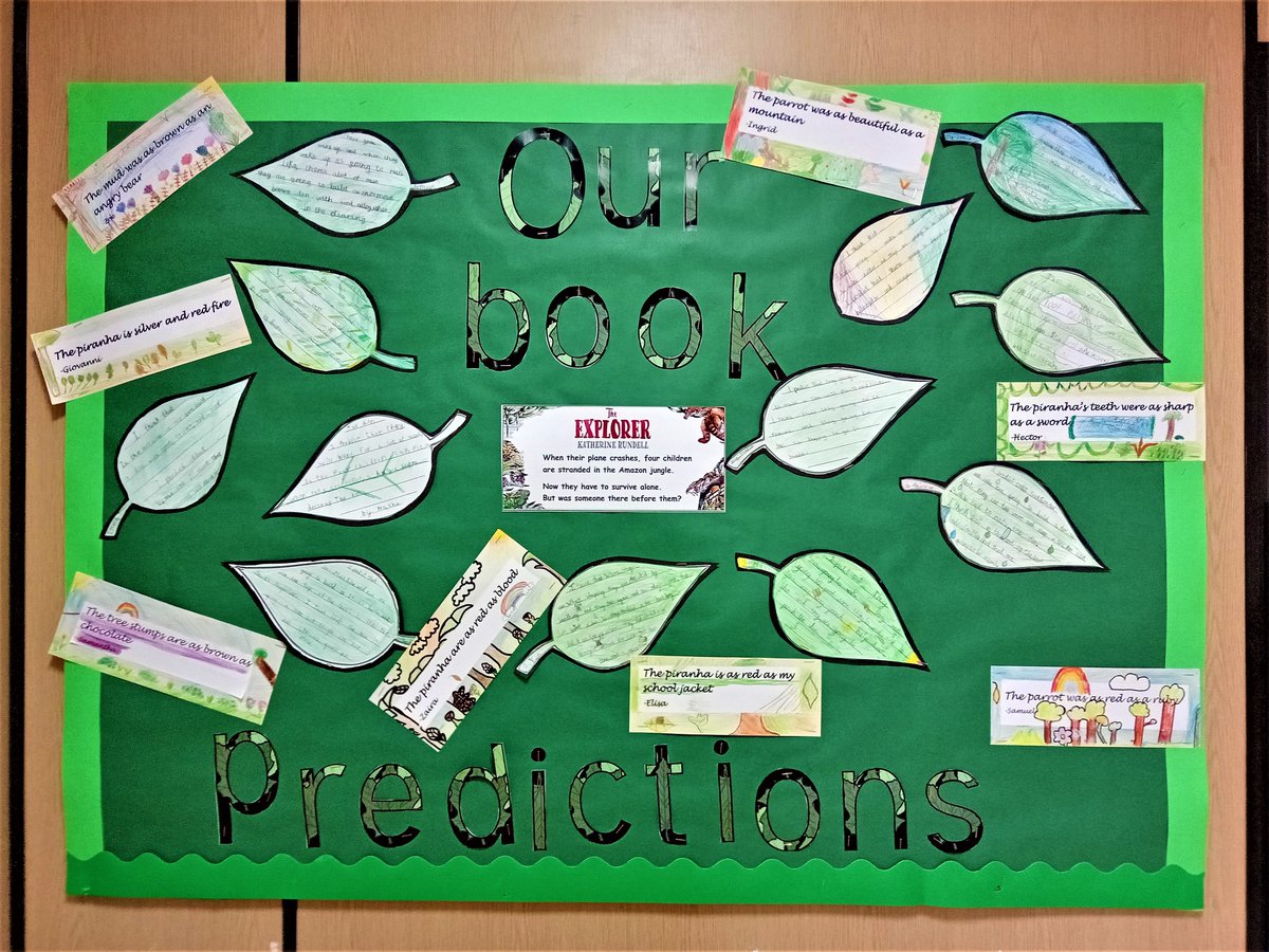 As a continuation of their topic about rainforests, our South School's year 4 students have been reading a book called 'The Explorer' by Katherine Rundell. This story is about some children stranded in the Amazon Rainforest. Super work, Year 4 South!