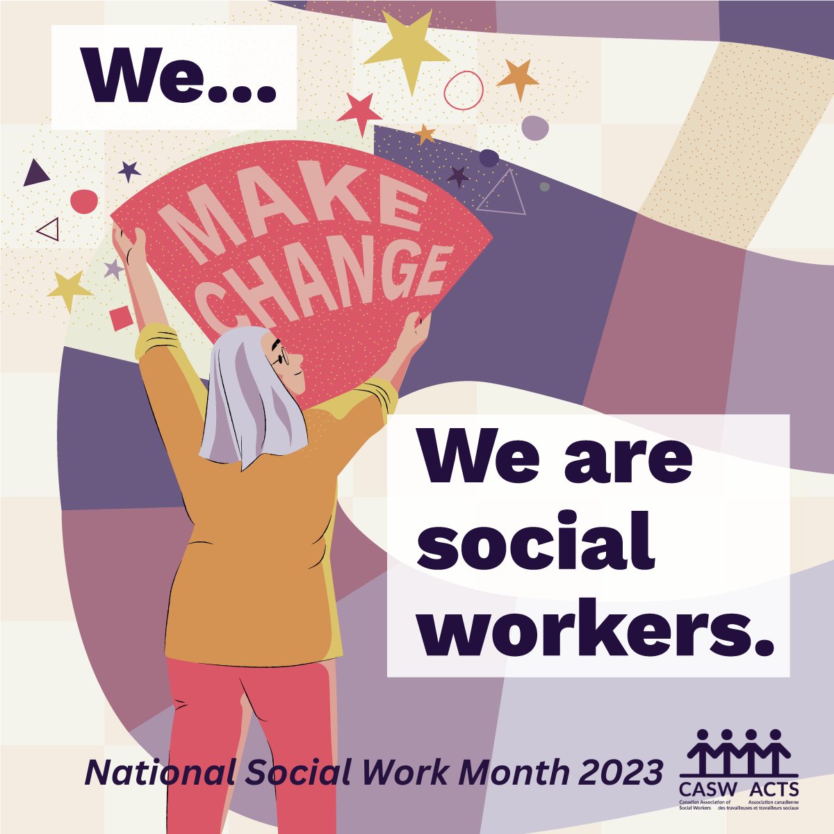 Social workers make change by envisioning a fairer world for their clients and communities and putting that vision into practice! 🫂🌎 RT & tell us how you make change in your practice for a chance to win a cash prize! #SocialWorkersMakeChange #SocialWorkisEssential #NSWM2023