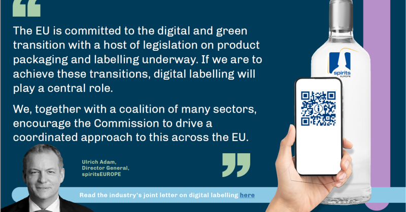spiritsEUROPE's tweet photo. We are happy to support the industry joint letter calling for digital solutions that work for all because #DigitalLabels are:
1. Translatable
2. Easily updated
3. Sustainable
#YesWeScan