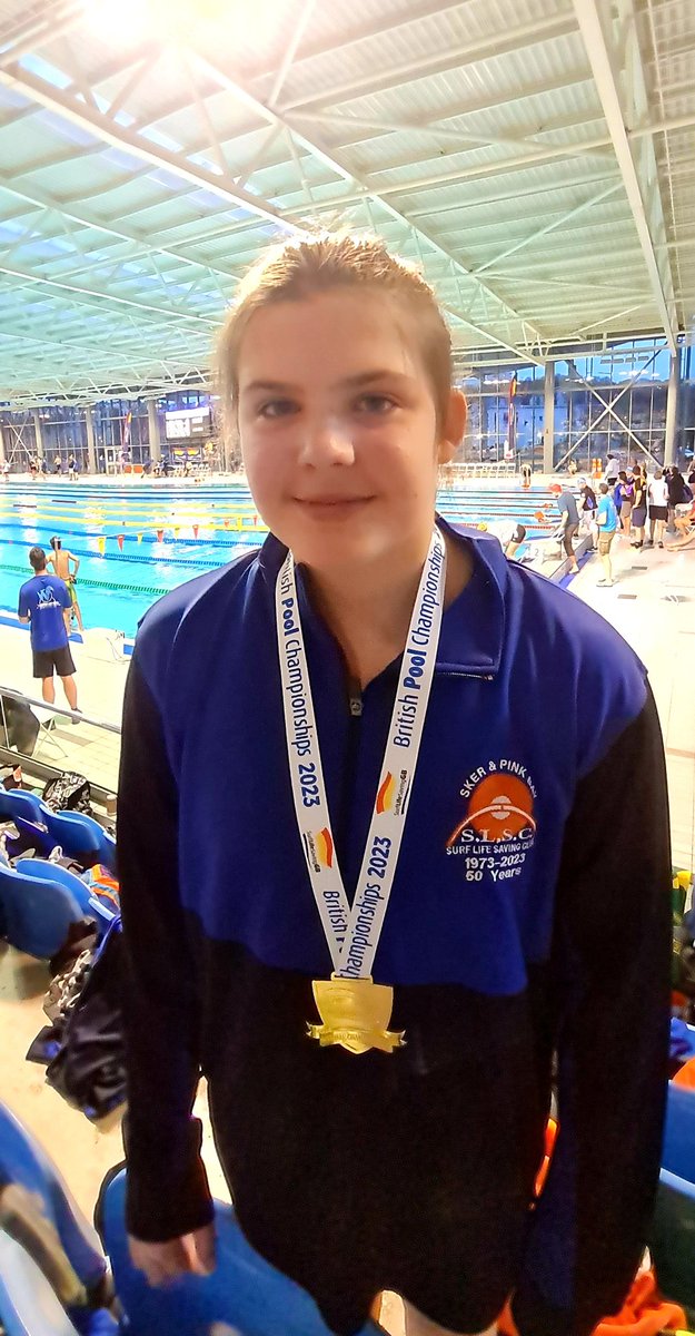 At 12 years old, earning her 1st gold medal 🏅 in the 100m Manikin Tow with fins in the GB SLS stillwaters Youth Championships!! Absolutely smashing the time, lots of hard work and dedication. Well done Isabella 👏 
<a href="/porthcawlpe/">Porthcawlpe</a> <a href="/SLSGB/">Surf Life Saving GB</a>