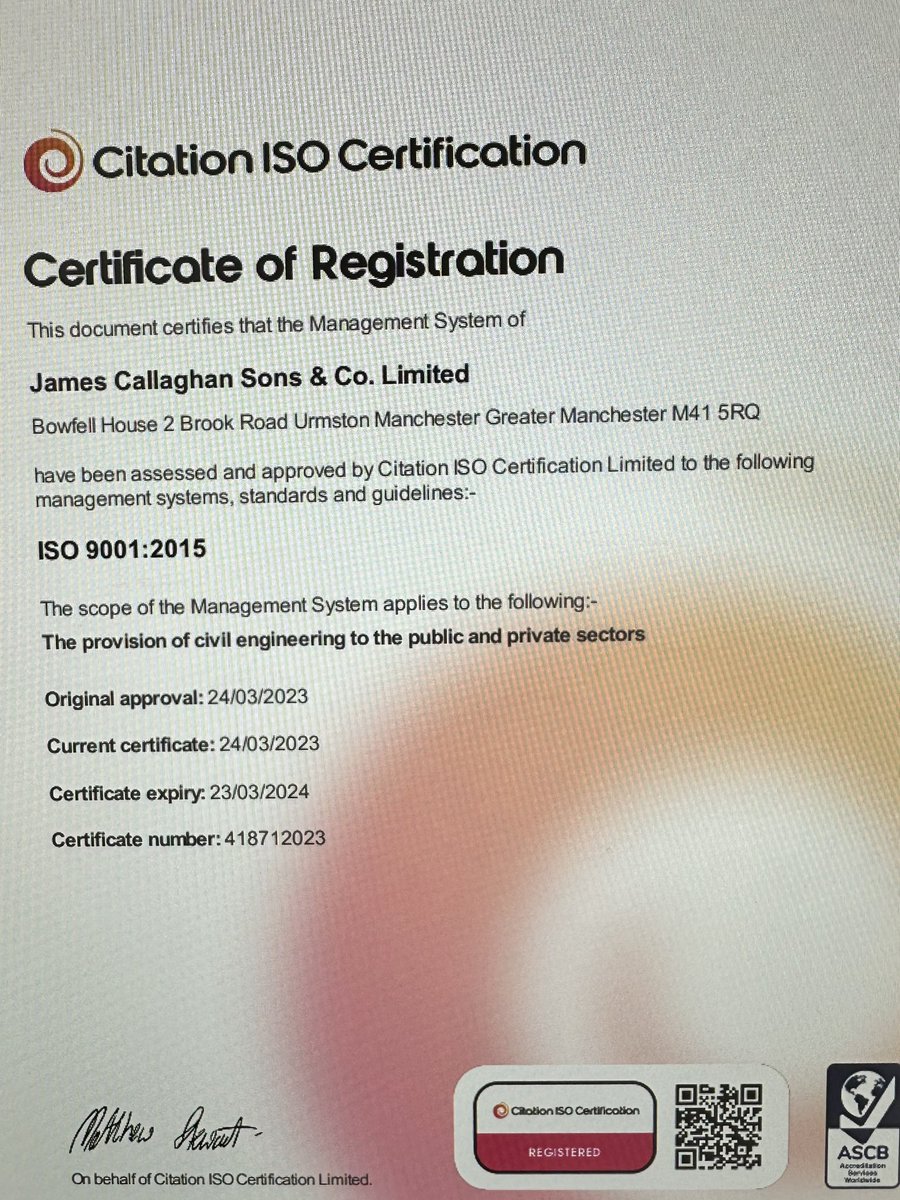 As part of our ongoing commitment to providing a quality service to our customers we have achieved #ISO9001 registration.