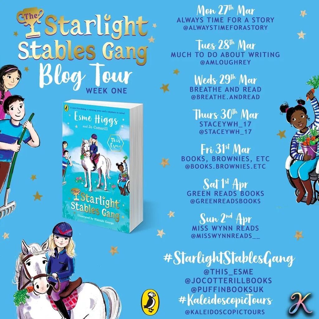Starting today is the #StarlightStablesGang tour! Make sure you're following all the bloggers taking part so you don't miss anything! #kaleidoscopictours #bookstagramtours #bookstagram #bookish #bookworm #bookblogger #booklove #ilovebooks #ilovereading… instagr.am/p/CqSuVXso62o/