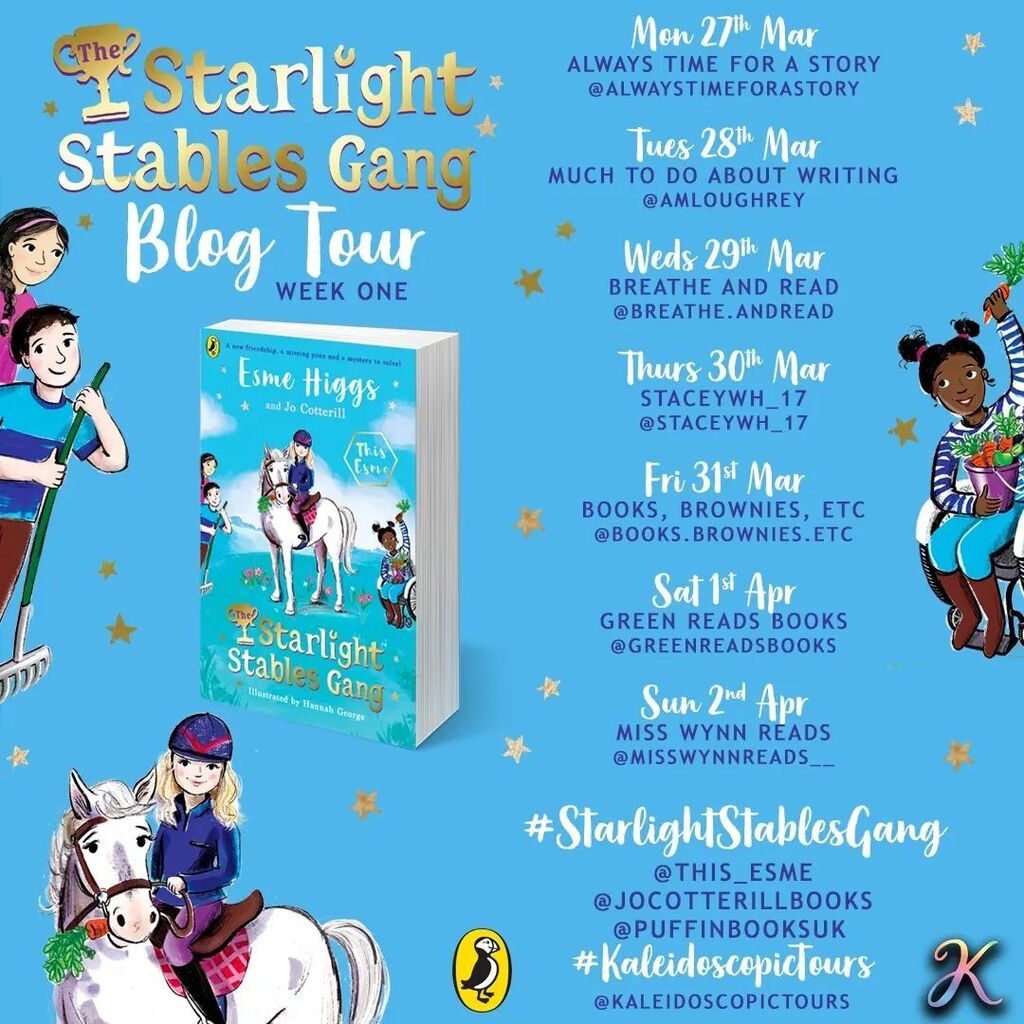 Starting today is the #StarlightStablesGang tour! Make sure you're following all the bloggers taking part so you don't miss anything!

 #kaleidoscopictours #bookstagramtours #bookstagram #bookish #bookworm #bookblogger #booklove #ilovebooks #ilovereading… instagr.am/p/CqSuVXso62o/