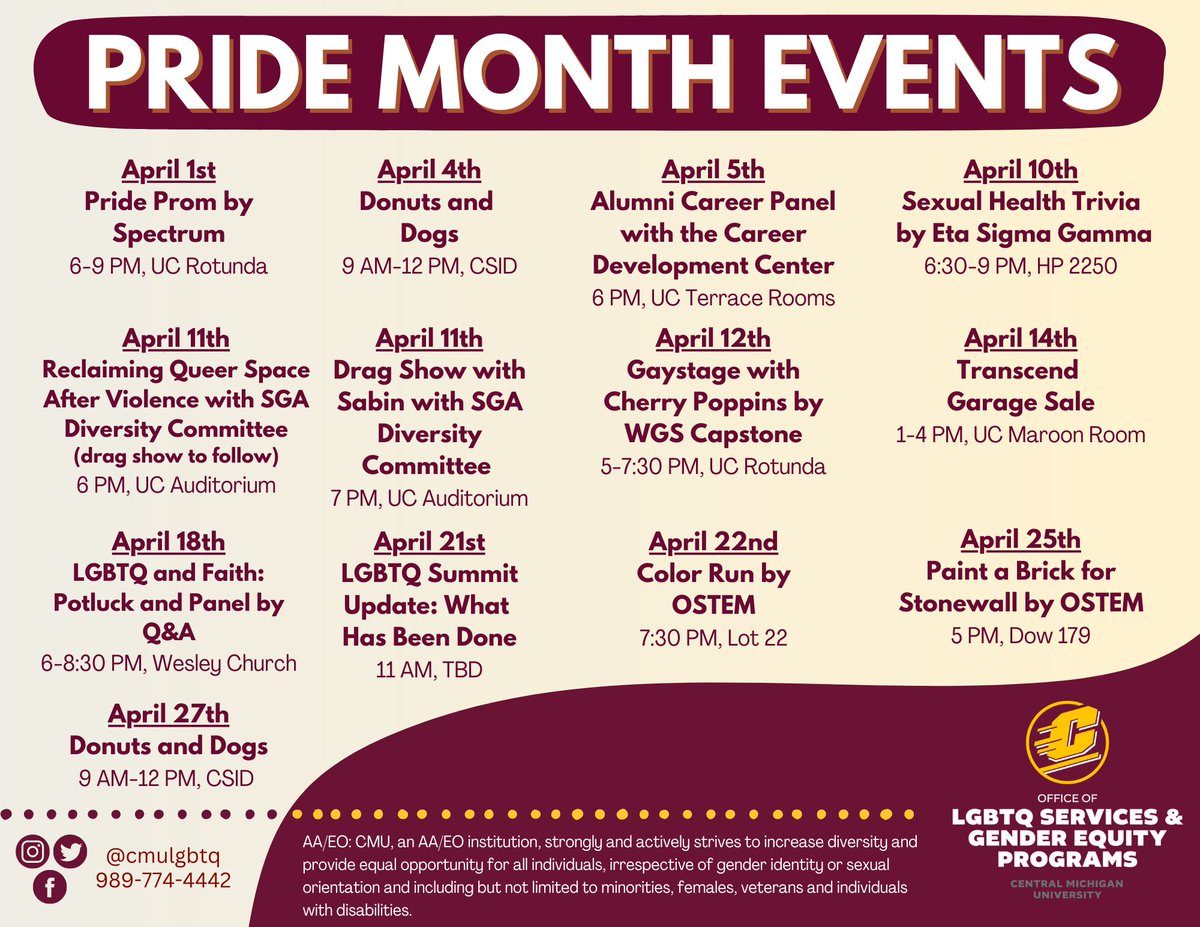 CMU LGBTQ Services/Gender Equity Programs tweet media