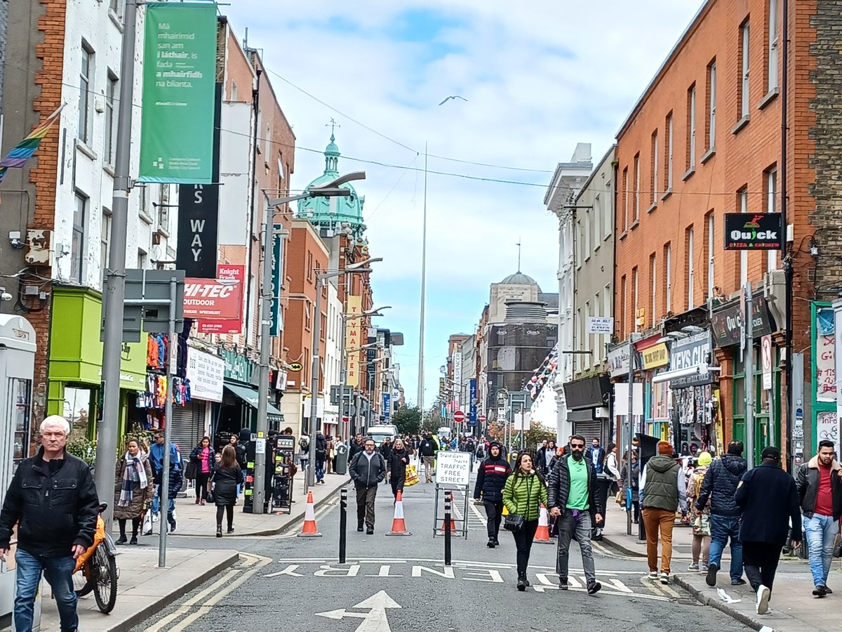 DubCityCouncil's tweet image. #TrafficFree Mary Street! This now completes over 800m traffic space joining Henry Street and Capel Street. 

#Dublin