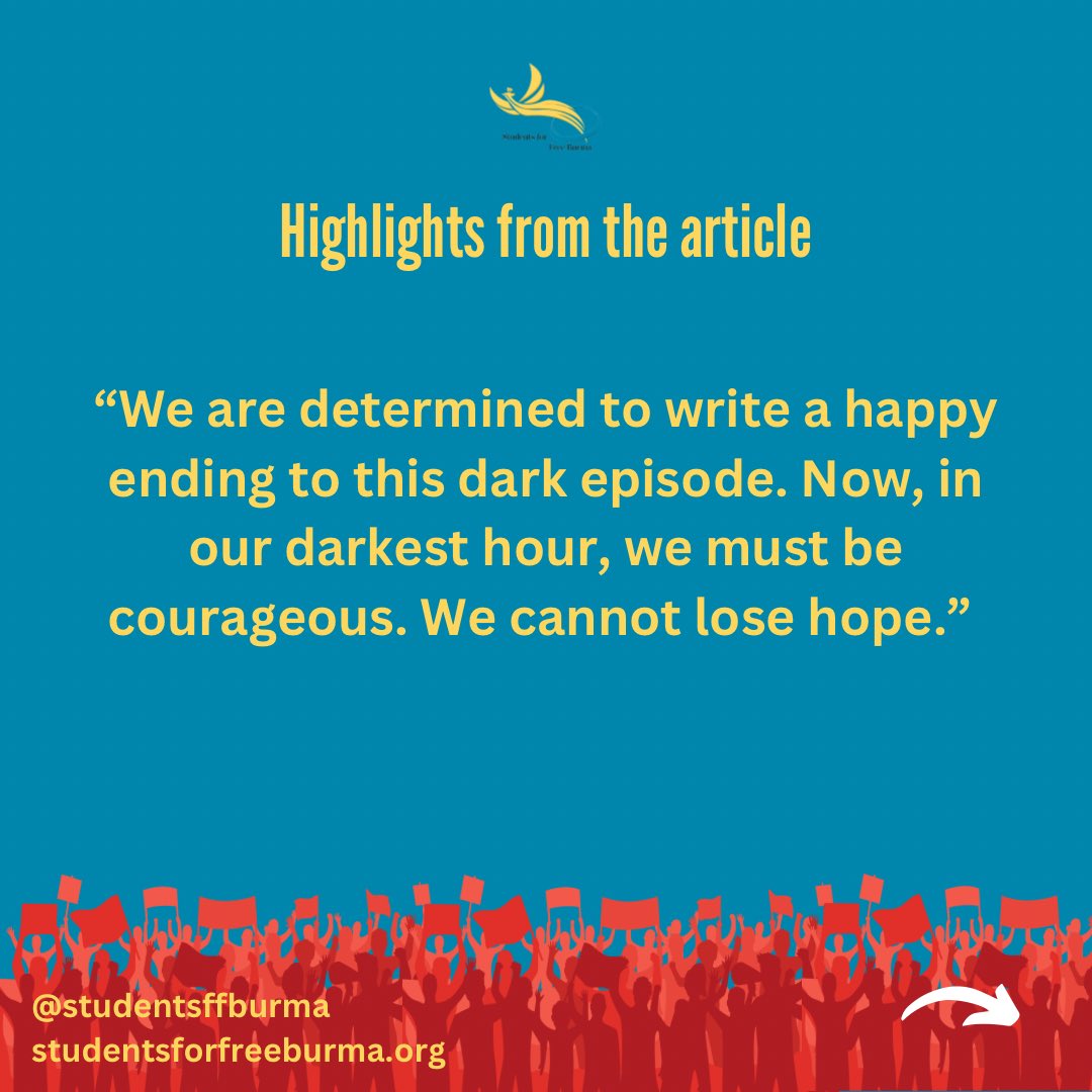 StudentsFFBurma's tweet photo. Highlights from the article https://t.co/pJexcHRtA9