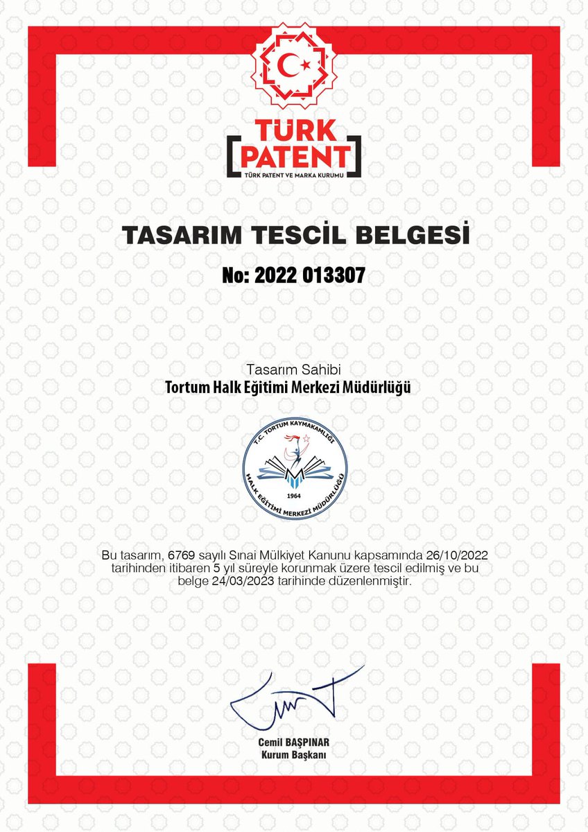 Özgün bir anlayışla tasarlanan Kurum Logomuz "Türk Patent ve Marka Kurumu" tarafından tescilenerek kullanıma sunuldu.

İlkleri başarmanın haklı gururuyla çalışmaya, öğrenmeye, üretmeye devam ediyoruz. <a href="/prof_mahmutozer/">Mahmut Özer</a>
<a href="/fatihbayramia/">Fatih Bayram</a> <a href="/skaygusuz/">Salih Kaygusuz</a>
<a href="/OrhanOzen_25/">Orhan ÖZEN</a> <a href="/ibrhim_Arslan/">ibrahim Arslan</a>