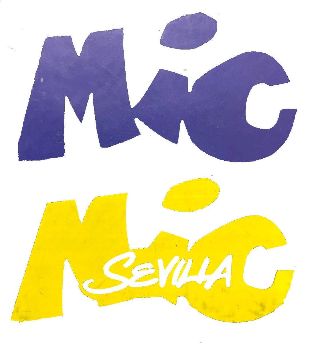 MacarenayPaco's tweet photo. Reconstruyendo el Logo del Mic Mic #Sevilla #sevillaretro, quizás fabriquemos alguna camiseta edición especial del #micmic https://t.co/Ko4PMydL81