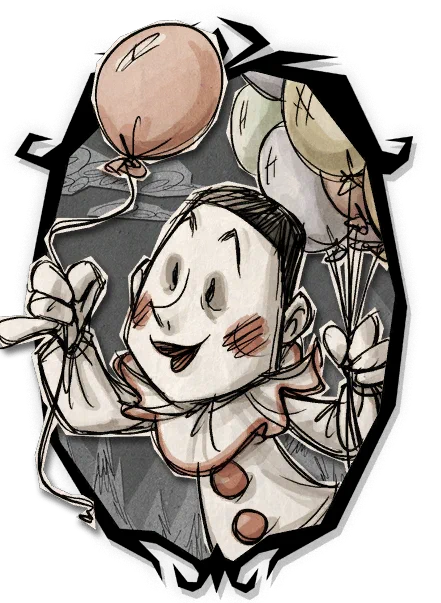 today's clown of the day is Wes from Don't Starve! 
