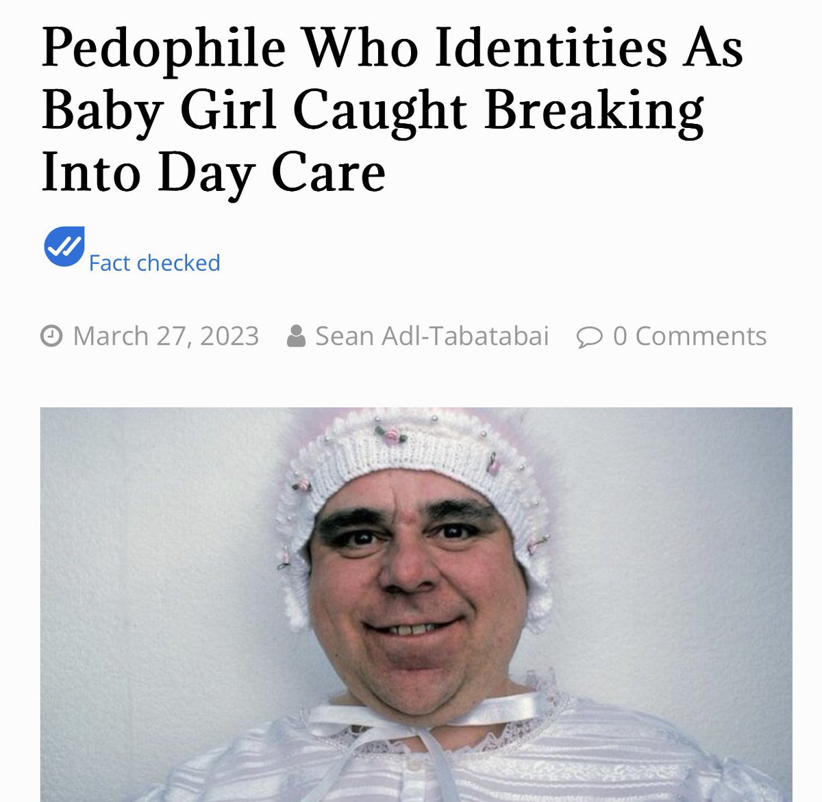 I rest my case. newspunch.com/pedophile-who-…