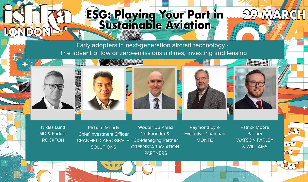 Looking forward to being a part of the @IshkaTeam  ESG: Playing Your Part in Sustainable Aviation event this Wednesday! ✈ 

More about the event here: esg2023.ishkaglobal.com

#cranfieldaerospace #ishka #panelist #investment #aviation #futureflight #ESG