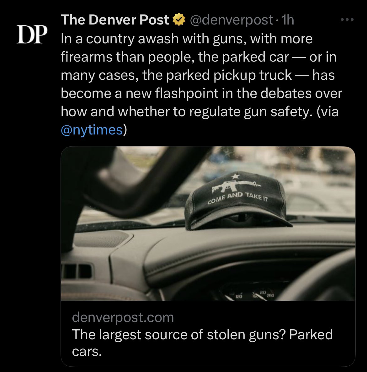 CCSDMaskUp's tweet photo. Alternate headline: 
The largest source of stolen guns? Gun owners who don’t secure their firearm. 

#lockyourgun
#triggerlocks
#lockboxes

  https://t.co/51xexHsrr4 https://t.co/TJqQZ31DaZ