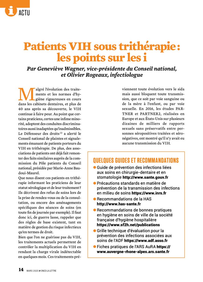 ClubAssDentaire's tweet photo. VIH : " Il est impossible de connaître avec certitude le statut sérologique des patients : ils doivent tous être pris en charge selon les précautions d’hygiène standard.... 
#ONCD #VIH #dentaire #équipedentaire https://t.co/6ncQLyAdZ1