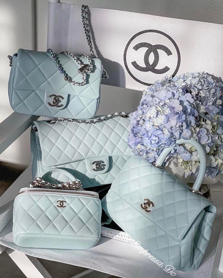 baby blue chanel