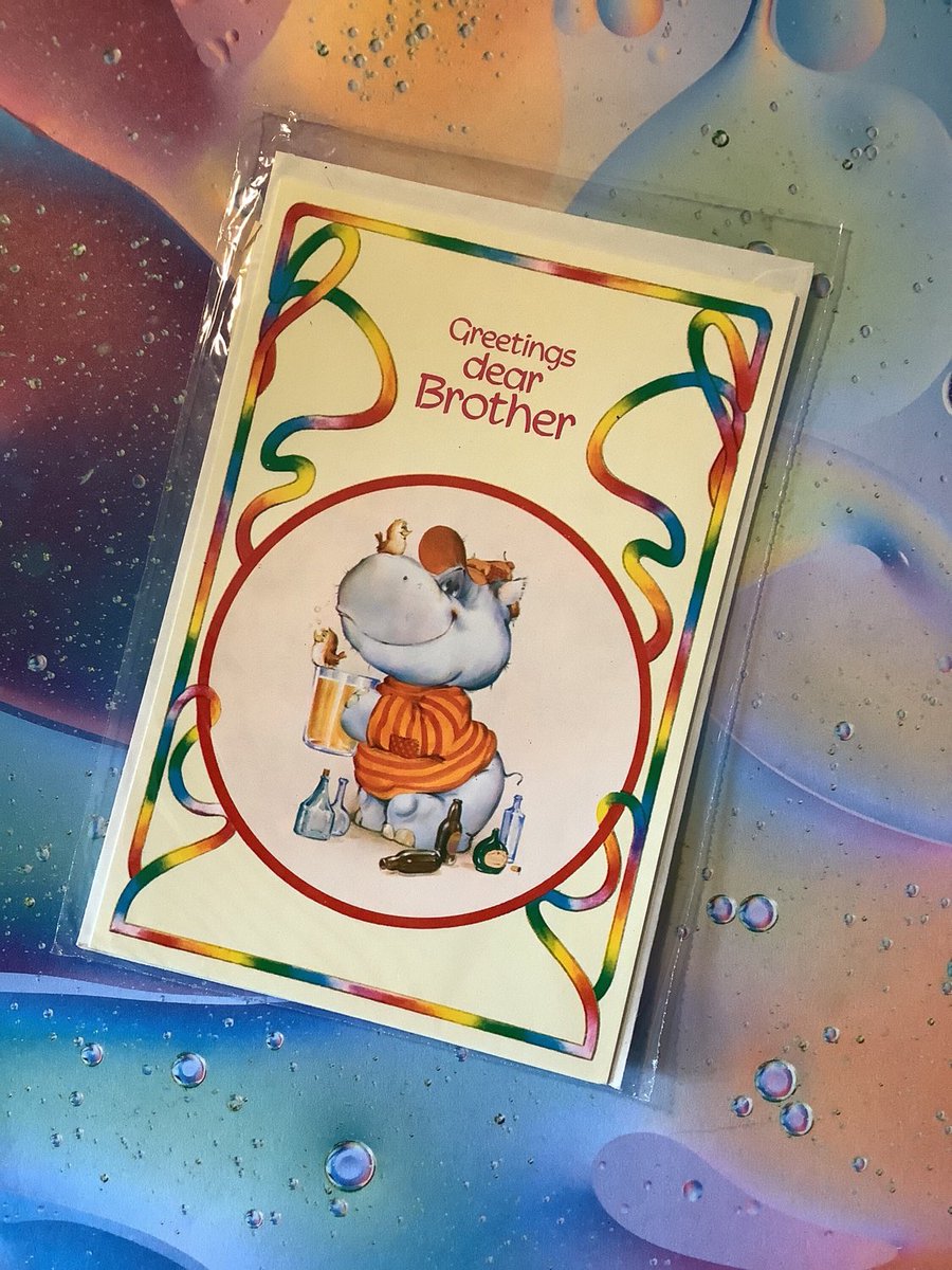 WatsonsVintage's tweet photo. NEW LISTING Just TWO of these Fun #Brother #BirthdayCards available at just £3.00 each in my #etsyshop RARE & Unusual #Vintage #1970s 'Greetings dear Brother’ Birthday Card - Fun, Retro ‘Hippo Drinking Beer’ Design! -Beer/Ale Loving Brother Card https://t.co/R9FCVopIYK
#AleLover https://t.co/dpn16TO9Qg